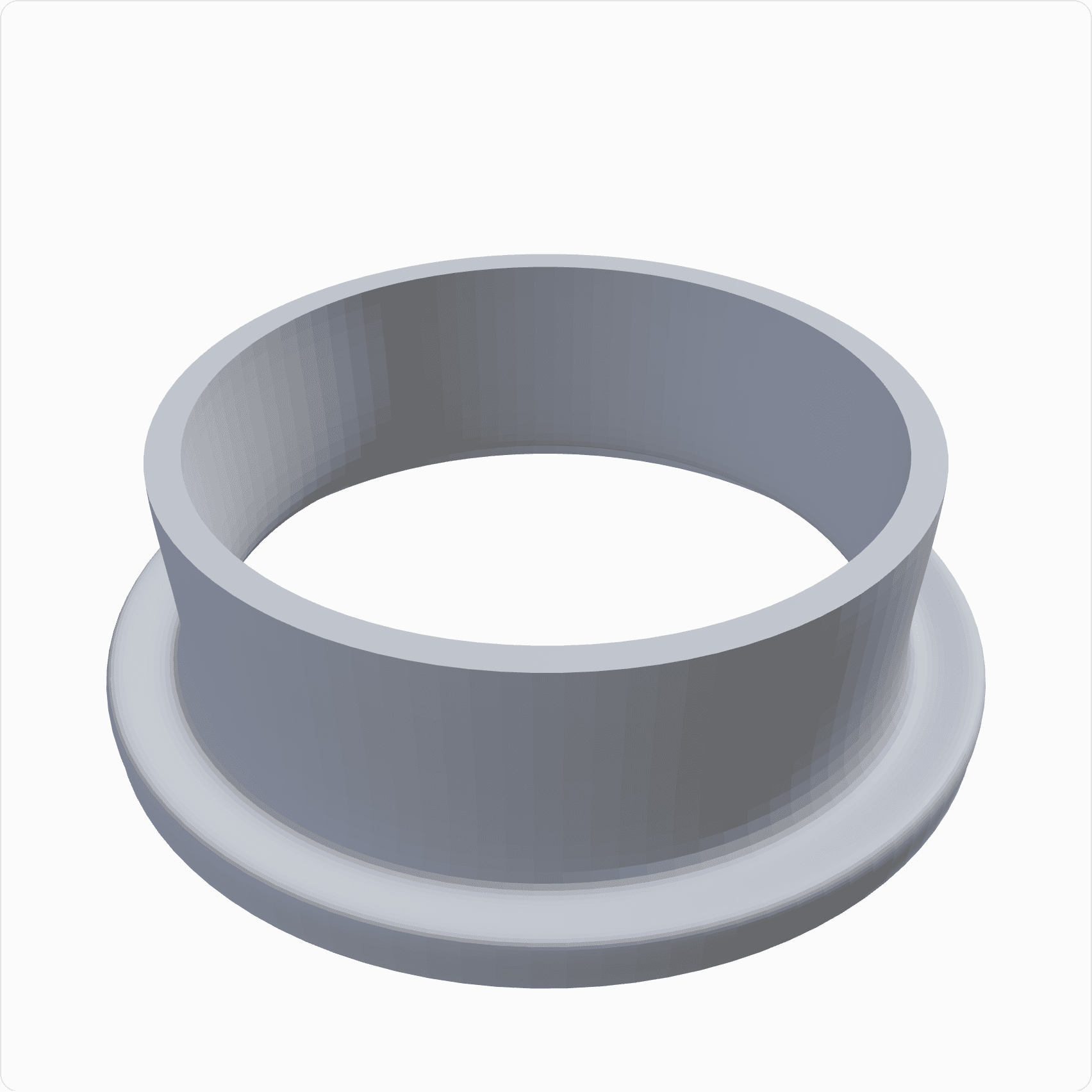 Cable grommet, rendered