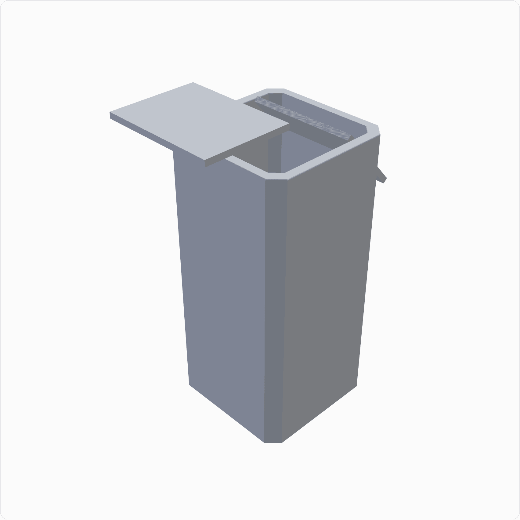 Dice tower, rendered