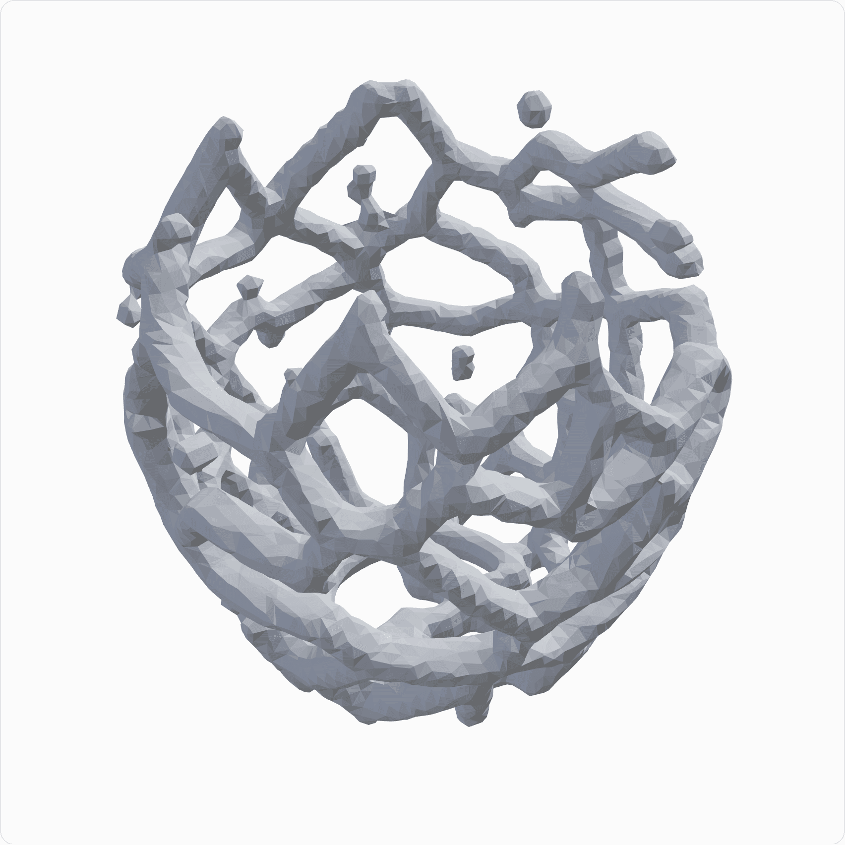 Voronoi pendant shade, rendered