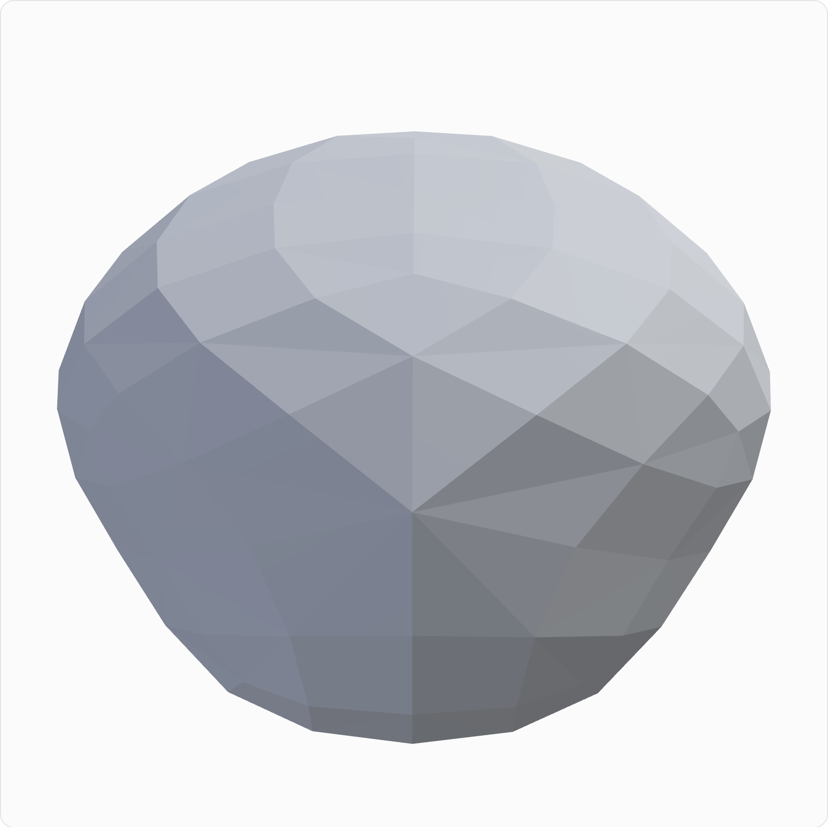 Subdivided shell, rendered