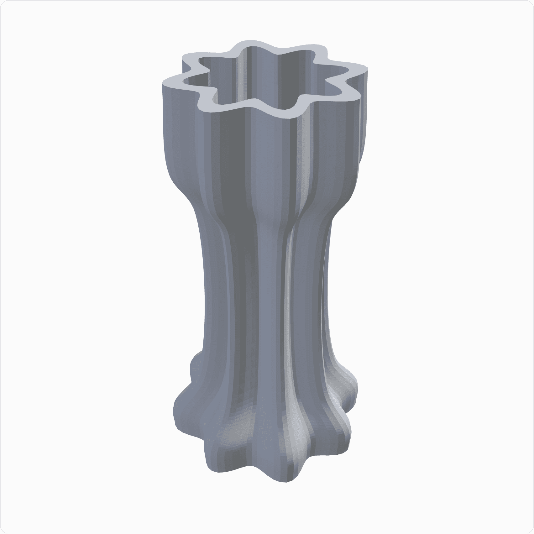 Chess rook, rendered
