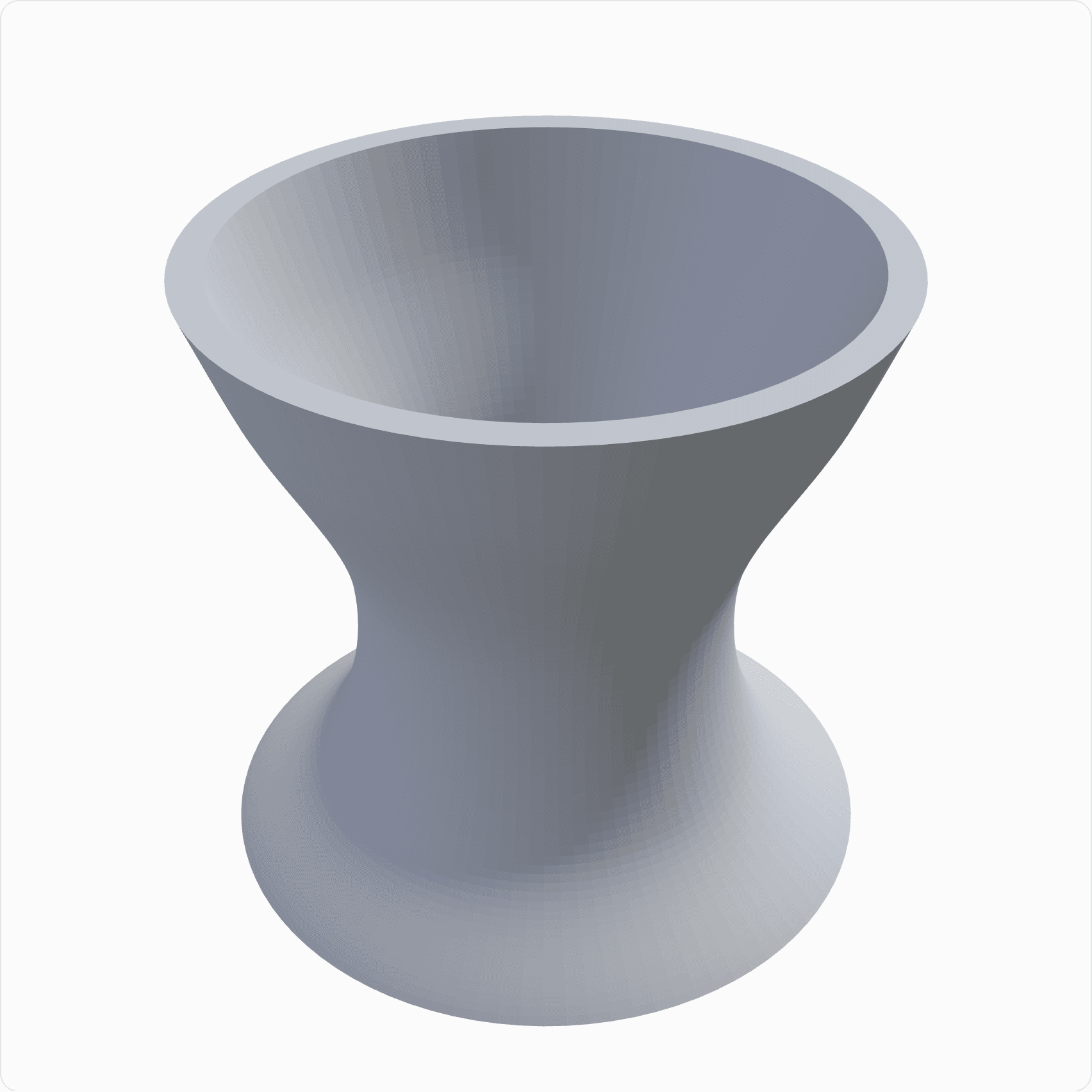 Egg cup, rendered