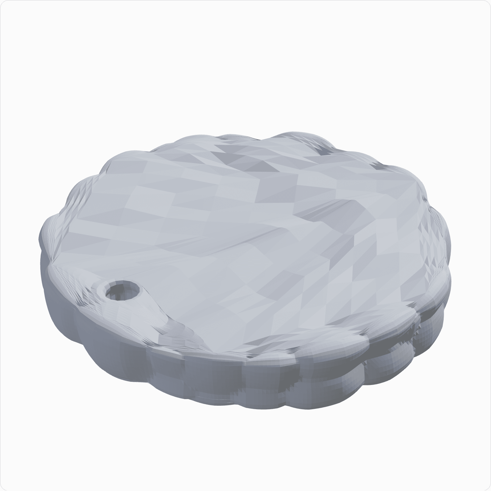 Voronoi pendant, rendered