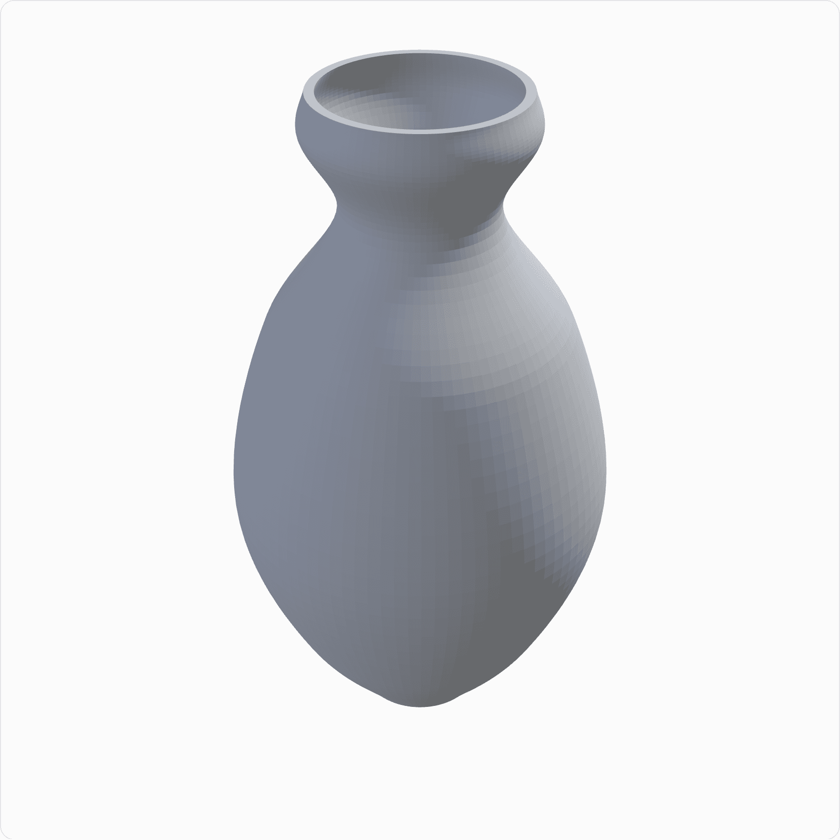 Amphora vase, rendered