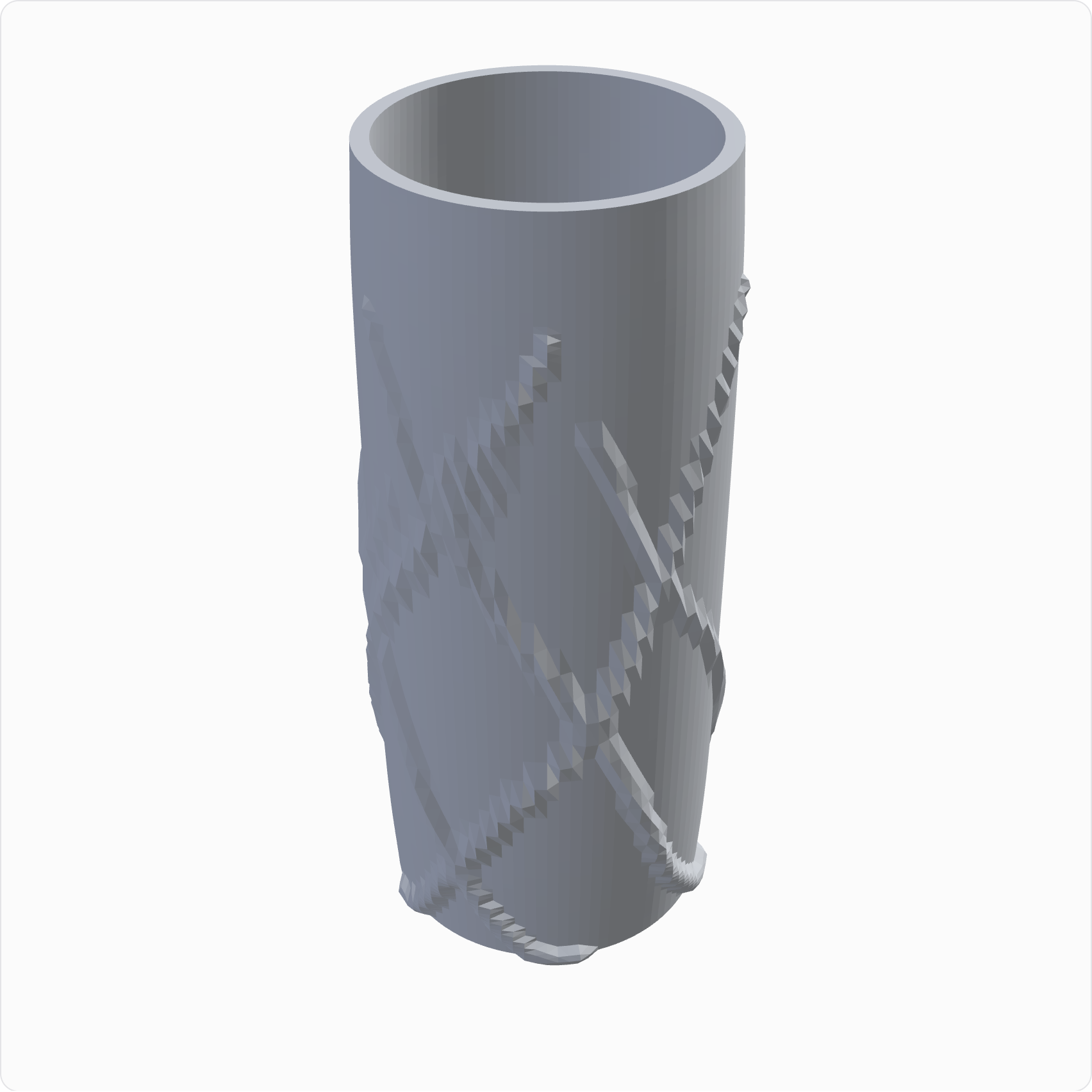 Vine-wrapped column, rendered