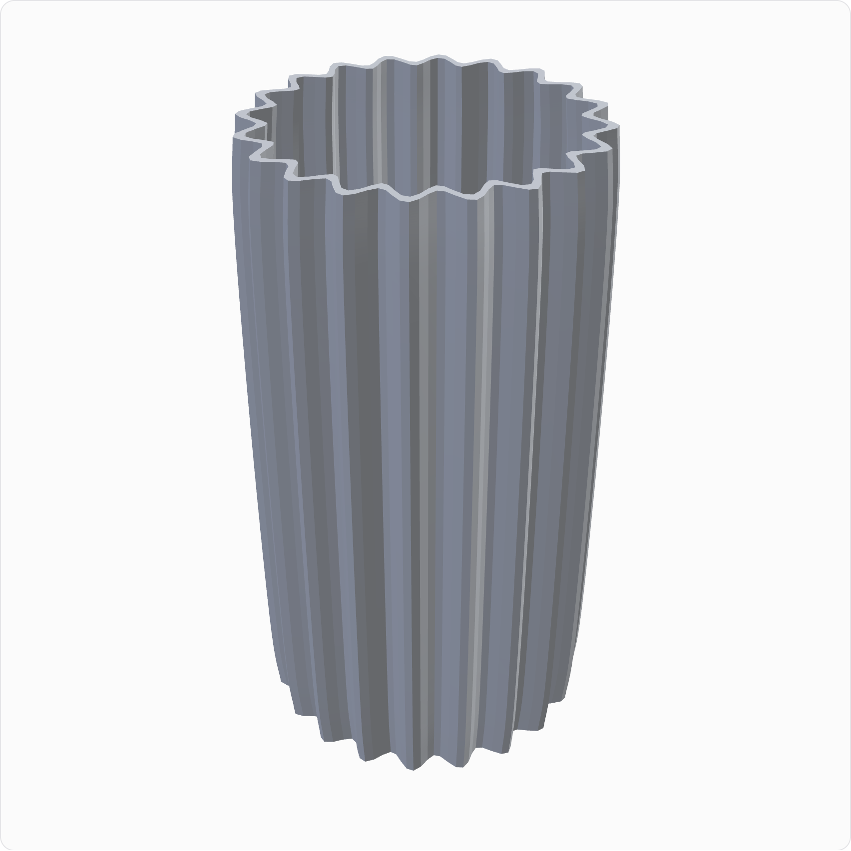 Candle chimney, rendered