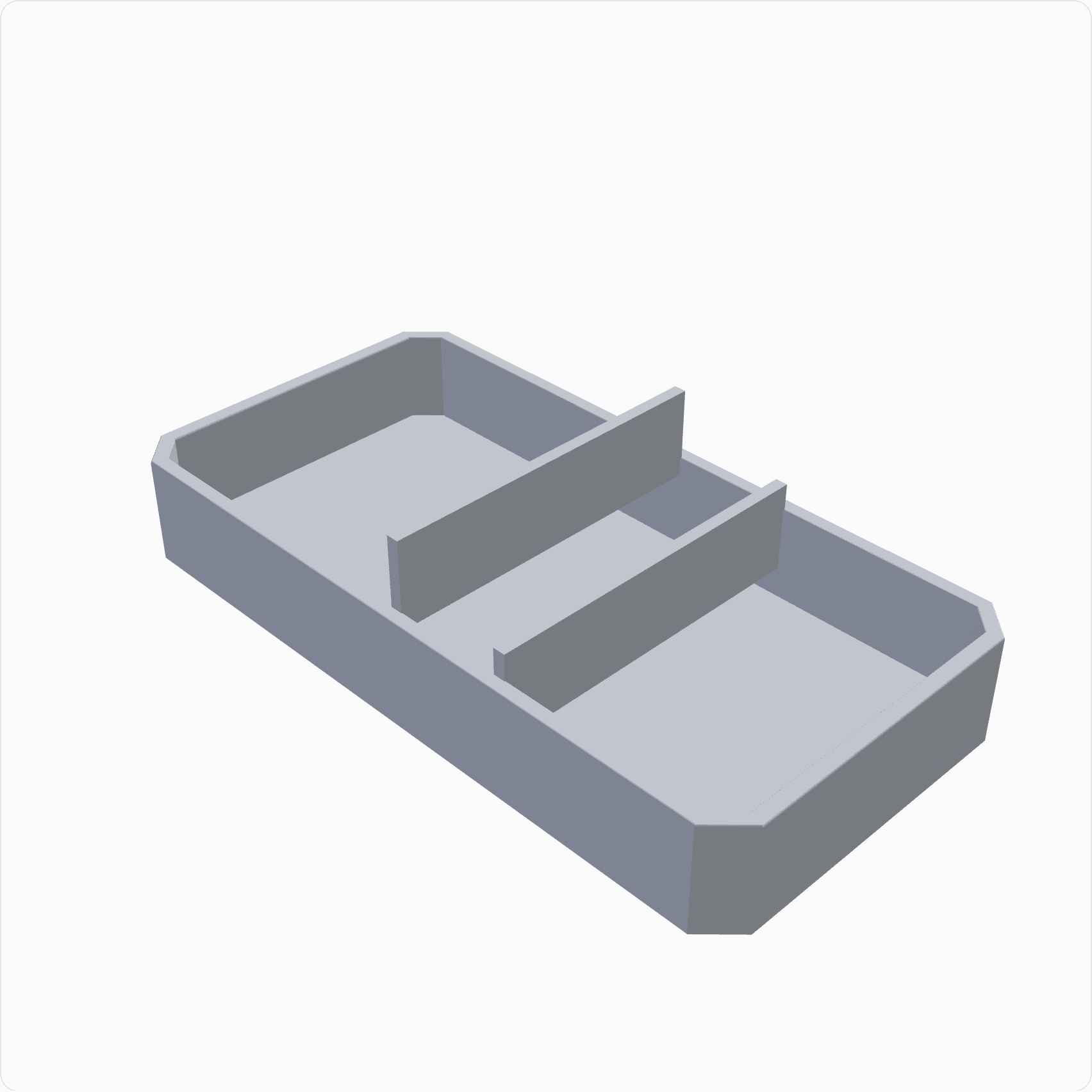 Desk tidy tray, rendered