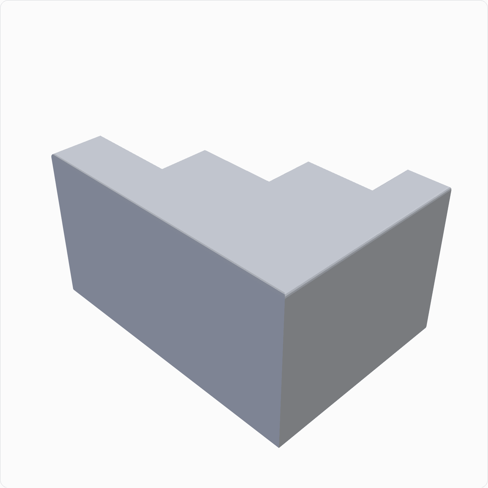 Overhang test, rendered