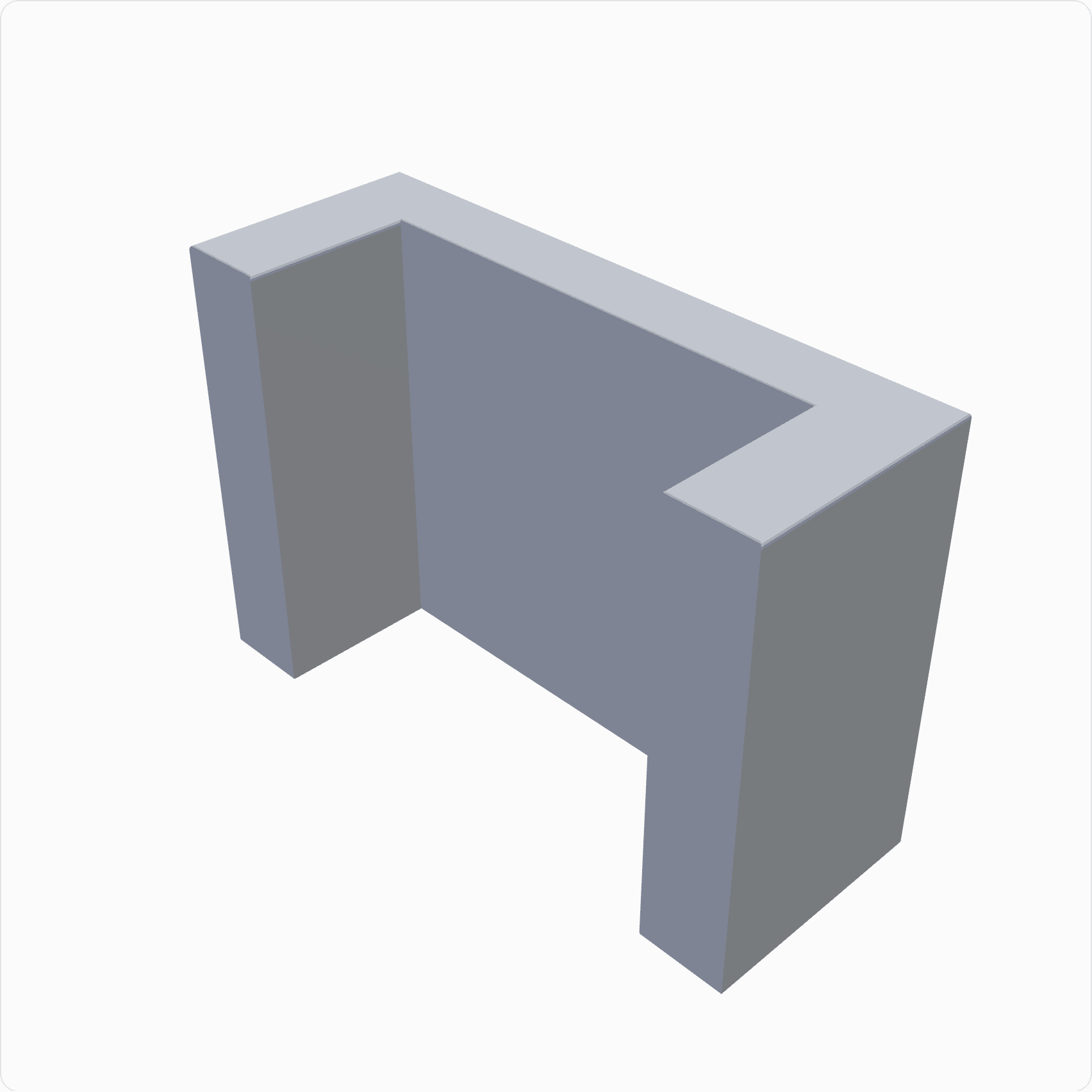 Business card holder, rendered