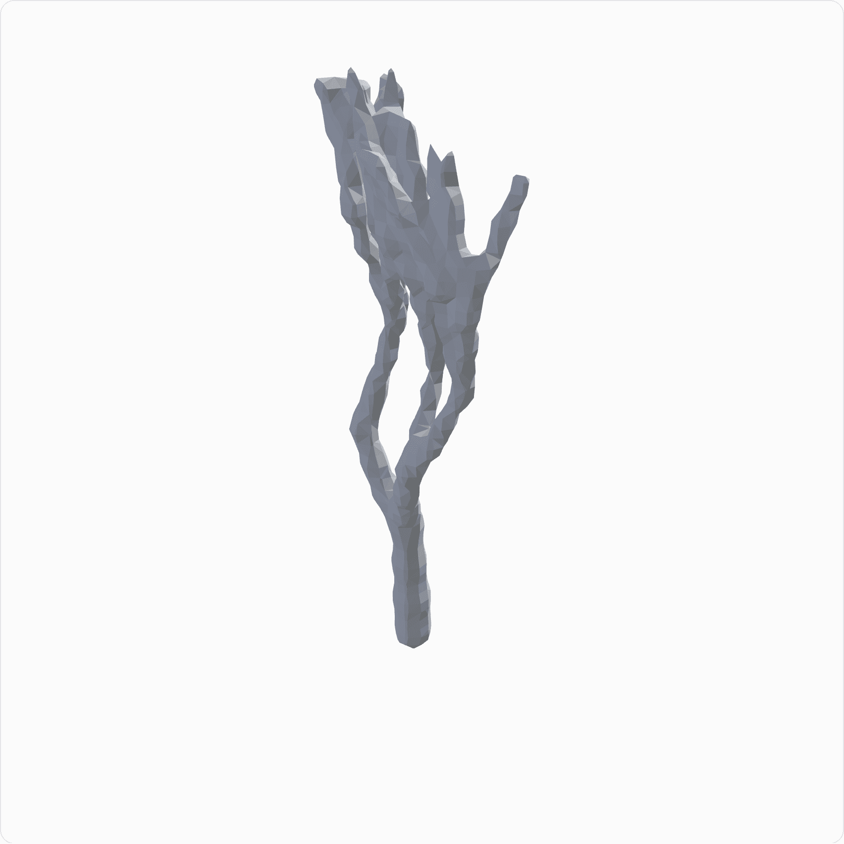 Coral branch, rendered