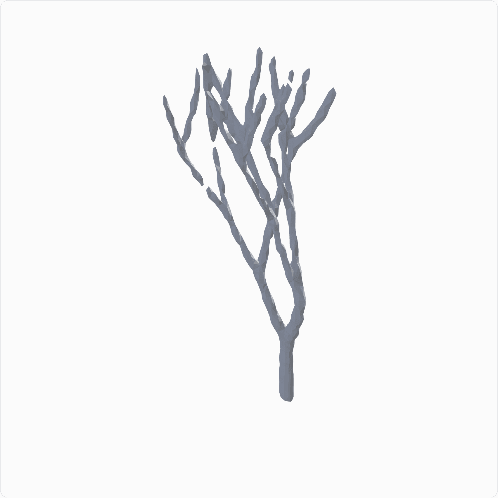 Sea fan, rendered
