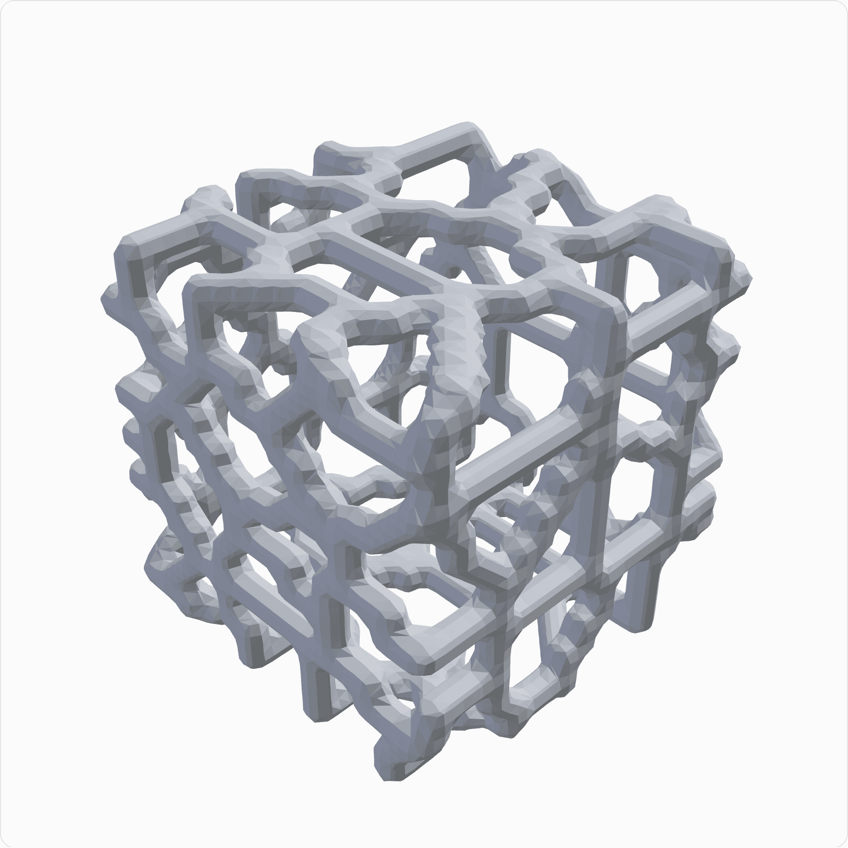 Wire shell block, rendered