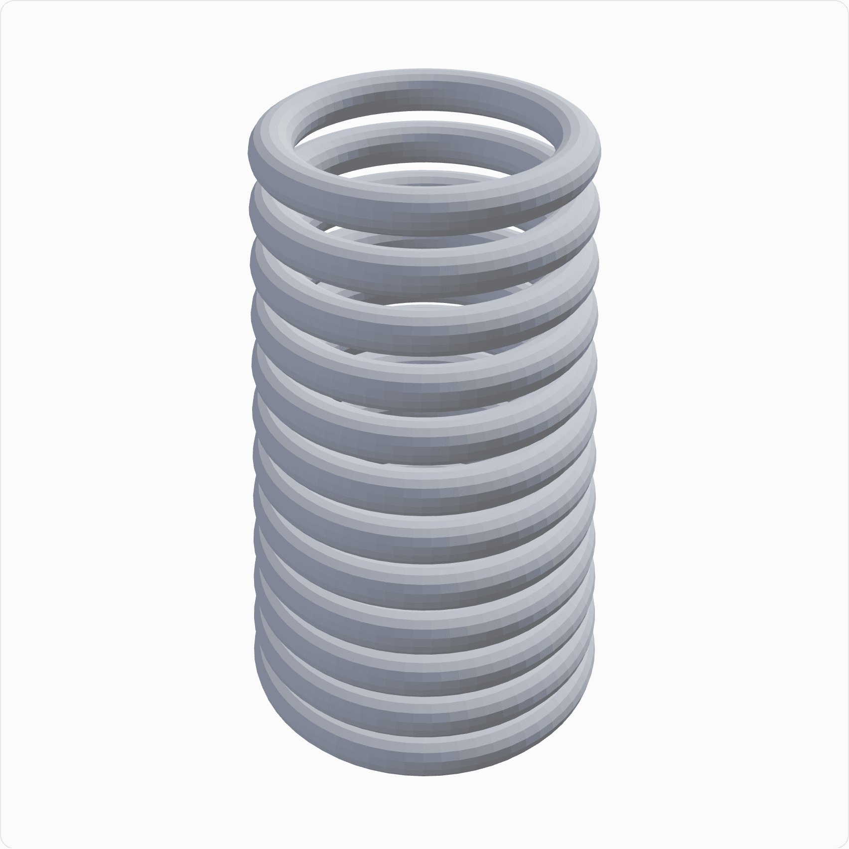 Ring stack lamp, rendered