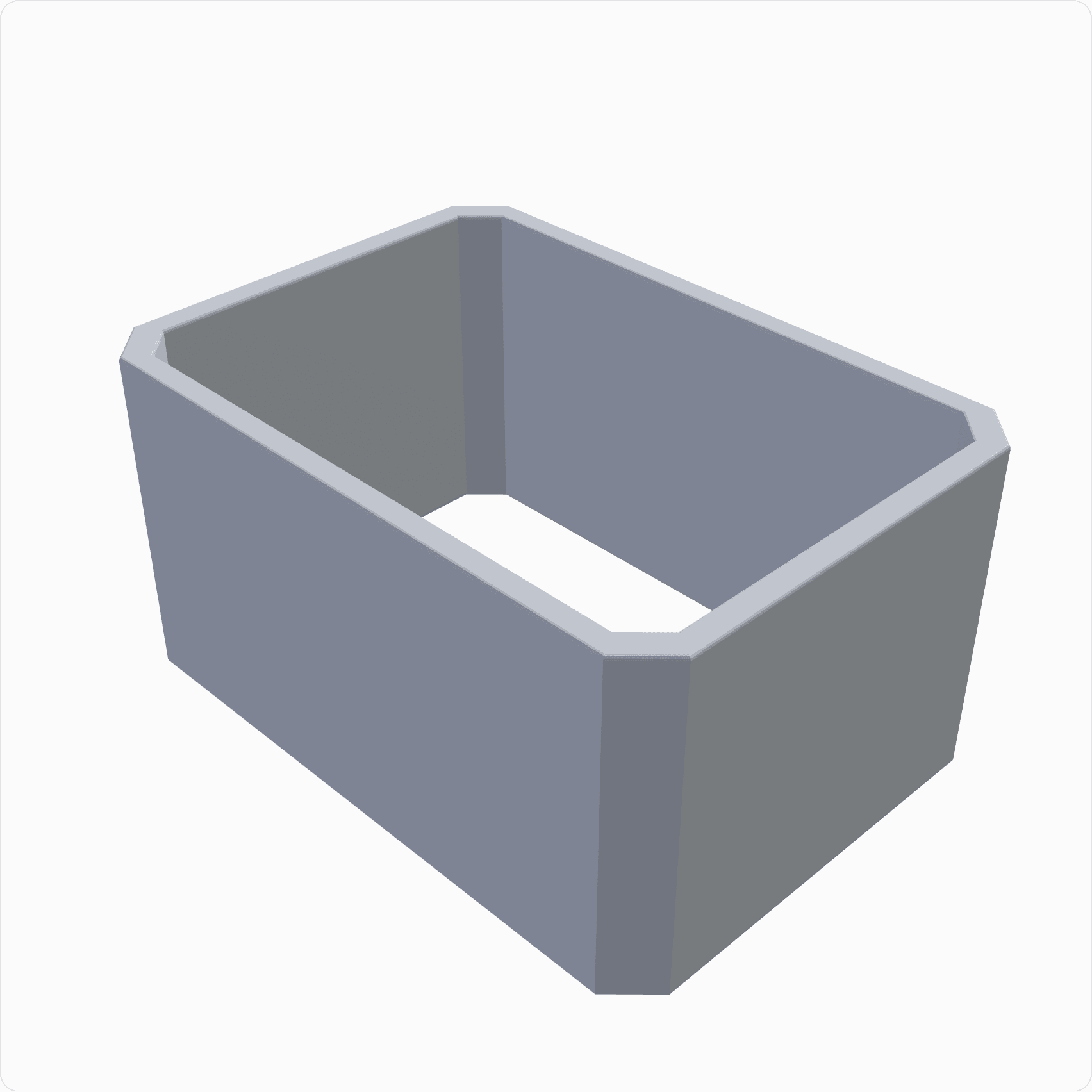 Stackable crate, rendered
