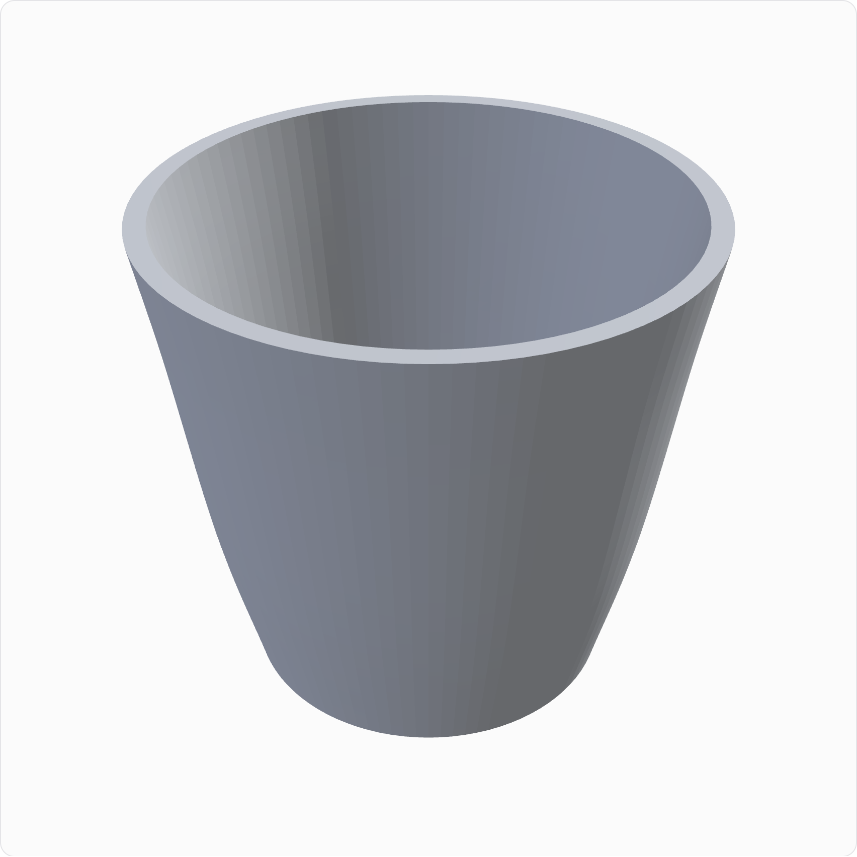Espresso cup, rendered