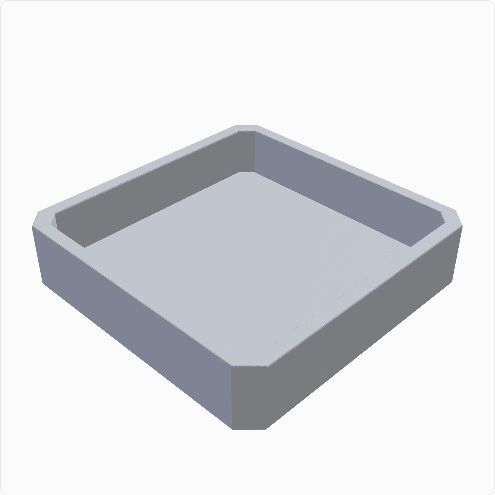 Sticky note holder, rendered