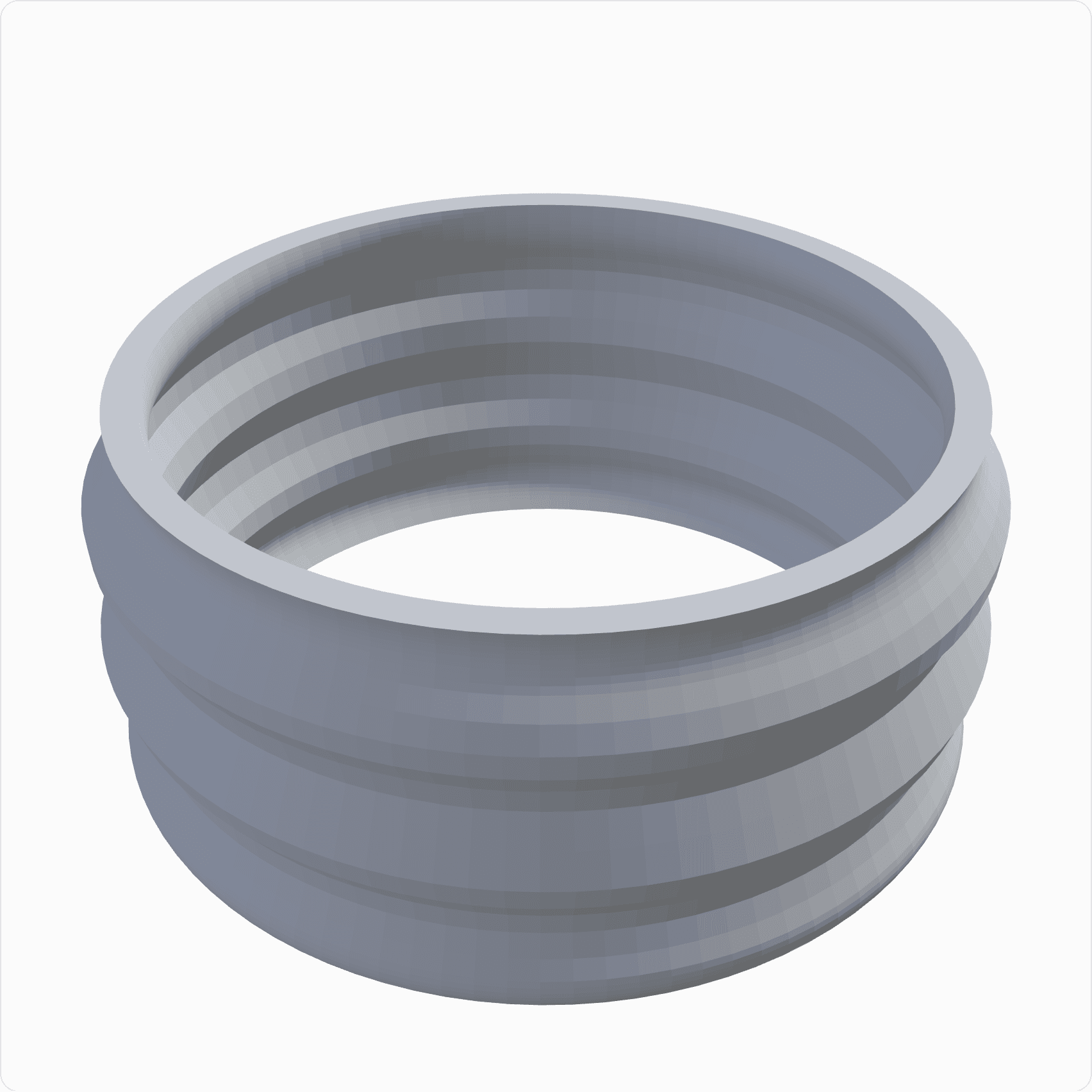 Cuff bracelet, rendered